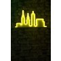 WALLXPERT Dekorativna plastična LED rasveta City Skyline Yellow - slika 1