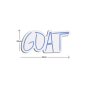 WALLXPERT Dekorativna plastična LED rasveta GOAT Blue - slika 4