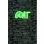 WALLXPERT Dekorativna plastična LED rasveta GOAT Green - slika 1