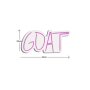 WALLXPERT Dekorativna plastična LED rasveta GOAT Pink - slika 3