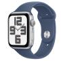 APPLE Watch SE2 v3 GPS 44mm Silver Alu Case with Denim Sport Band - M/L (mxer3qv/a) - slika 1