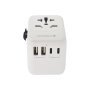 DVICED Universal travel adapter 28W - White - slika 1