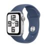 APPLE Watch SE2 v3 GPS 40mm Silver Alu Case with Denim Sport Band - S/M (mxec3qv/a) - slika 1