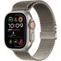 APPLE Watch Ultra2 v2 Cellular 49mm Natural Titanium Case with Natural Titanium Milanese Loop - L (mx5t3se/a) - slika 1