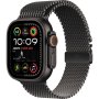 APPLE Watch Ultra2 v2 Cellular 49mm Black Titanium Case with Black Titanium Milanese Loop - M (mx5u3se/a) - slika 1