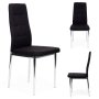 ModernHome Trpezarijske stolice set 4 kom Tami (DC858F-4 BLACK) - slika 2
