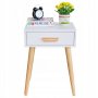 ModernHome Noćni stočić Deva Bela (WYJ-085 WHITE) - slika 1