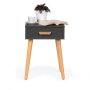 ModernHome Noćni stočić Deva Siva (WYJ-085 GRAY) - slika 1