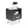 ModernHome Noćni stočić Nova Siva (WYJ-258 GRAY) - slika 4
