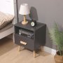 ModernHome Noćni stočić Nova Siva (WYJ-258 GRAY) - slika 5