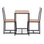 ModernHome Set za trpezariju sto i 2 stolice (CZCY805077TO) - slika 1