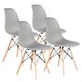 ModernHome Milano set 4 stolice svetlo siva (PC-005 LG) - slika 1