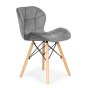 ModernHome Ferra trpezarijske stolice set 4 kom Velvet siva (KJC208 GRAY) - slika 4