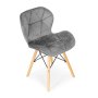 ModernHome Ferra trpezarijske stolice set 4 kom Velvet siva (KJC208 GRAY) - slika 5