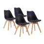Bolzz Napoli set 4 stolice Black - slika 1