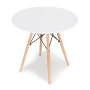 Bolzz Torino okrugli sto 80 cm White - slika 1