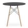 Bolzz Torino okrugli sto 80 cm Black - slika 2