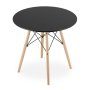 Bolzz Torino okrugli sto 80 cm Black - slika 3