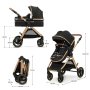 KINDERKRAFT Esme kolica 3U1 pure black - slika 5