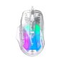 Havit MS1011SE USB RGB Gaming miš transparent beli - slika 1