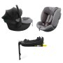 KINDERKRAFT Set auto sedišta I-lite i-fix endura safe sa isofix bazom black grey - slika 1