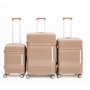 Bolzz SET KOFERA VOYAGE 3/1 Roza boja - slika 1