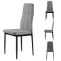 ModernHome Trpezarijske stolice set 4 kom Tami Light Gray - slika 2