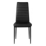 ModernHome Trpezarijske stolice set 4 kom Tami Full Black - slika 5