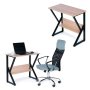ModernHome Kompijuterski sto sa policom Hrast (PJJCT0165) - slika 5
