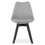 ModernHome Napoli set 4 stolice Gray Black - slika 1