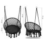 ModernHome Ljuljaška za terasu Modern 2 Black - slika 5