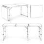 ModernHome Sklopivi sto za kampovanje - White, 180x60 cm - slika 1