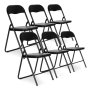 ModernHome Set od 6 sklopivih stolica Eco- Leather - slika 1
