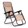 ModernHome Baštenska fotelja Zero Gravity Beige - slika 2