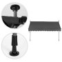 MultiGarden Tenda za terasu i balkon sa podešavanjem visine 3x1.2m Gray - slika 5
