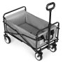 MultiGarden Sklopiva kolica za plažu 48x90cm Gray - slika 4