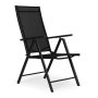 MultiGarden Set od 4 sklopive baštenske stolice sa podesivim naslonom, Black - slika 2
