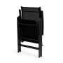MultiGarden Set od 4 sklopive baštenske stolice sa podesivim naslonom, Black - slika 5