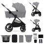 KINDERKRAFT Kolica za bebe 2U1 NEA 2 PLATINUM GREY - slika 2