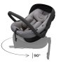 KINDERKRAFT Auto sedište I-LITE 40-87CM COOL GREY - slika 2