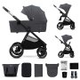 KINDERKRAFT Kolica za bebe 2U1 NEA 2 DEEP GREY - slika 1