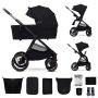 KINDERKRAFT Kolica za bebe set 2U1 NEA 2 MIDNIGHT BLACK - slika 1