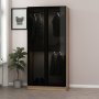 HANAH HOME Ormar Kale Glass Dark Grey1 210 - slika 3