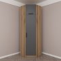 HANAH HOME Ormar Kale Anthracite Oak 2303 - slika 1