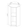 HANAH HOME Ormar Kale Plus 1 White 210 - slika 2