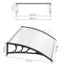 ModernHome NADSTREŠNICA ZA ULAZNA VRATA 150X80 CM - slika 3