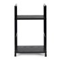 ModernHome Drvena polica sa dva nivoa loft black - slika 5
