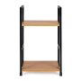 ModernHome Drvena polica sa dva nivoa, loft wild oak - slika 3