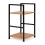 ModernHome Drvena polica sa dva nivoa, loft wild oak - slika 4