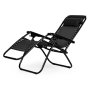 ModernHome Baštenska fotelja Zero Gravity Black - slika 2